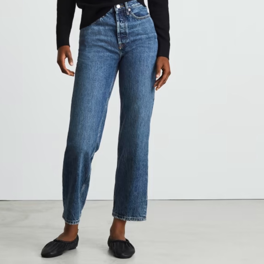 Everlane rigid way high jean; size 26, 29.5 inseam. Worn twice